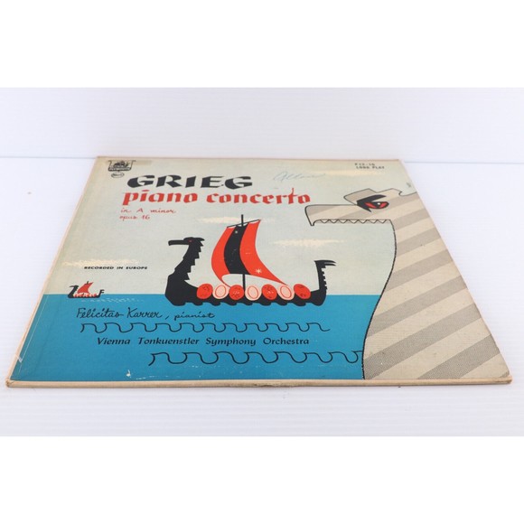 Grieg, Felicitas Karrer– Piano Concerto In A Minor Opus 16 1952 LP Record P12-10 - Picture 5 of 16